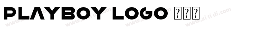 Playboy logo字体转换